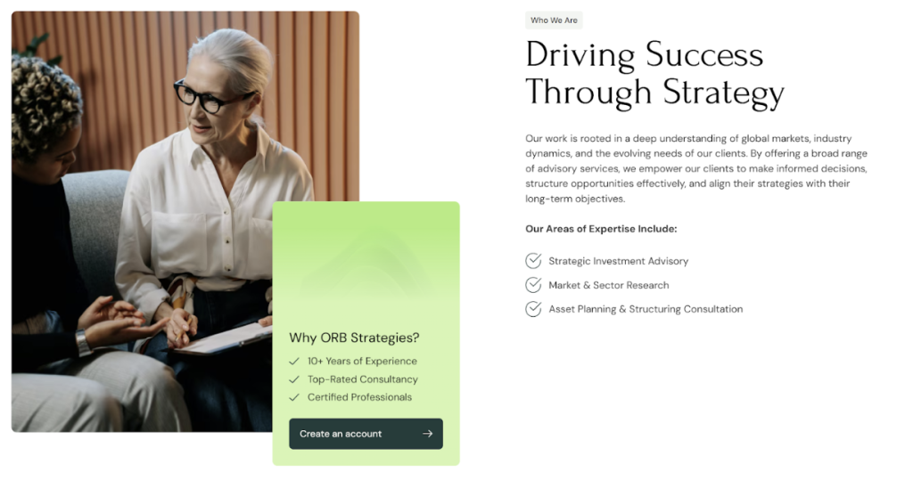 Orb Strategies Success Through Strategy advisory overview